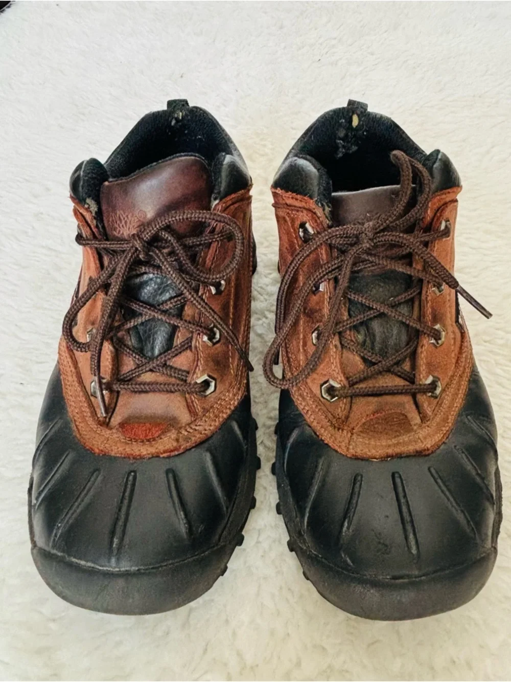 Timberland Brown and Black Genuine leather Lace-Up Chukka Boots Size 9 M